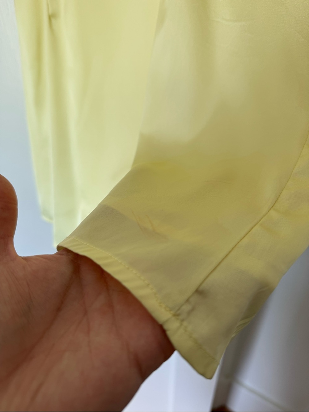 PepperMayo Odette Satin Mini Dress in Butter Yellow - Picture 10 of 11